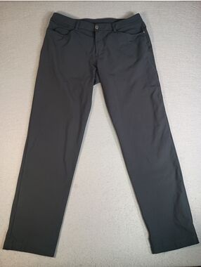Lululemon ABC Classic Fit Trouser Warpstreme Men's 35x31 Mid Rise Gray Pants